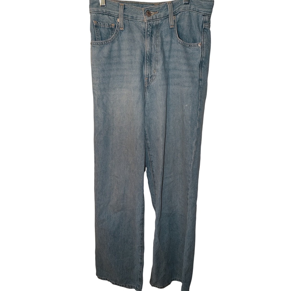 Levis High‎ Waisted Straight Leg Jeans Light Wash Blue Denim Size 26 - Picture 4 of 4